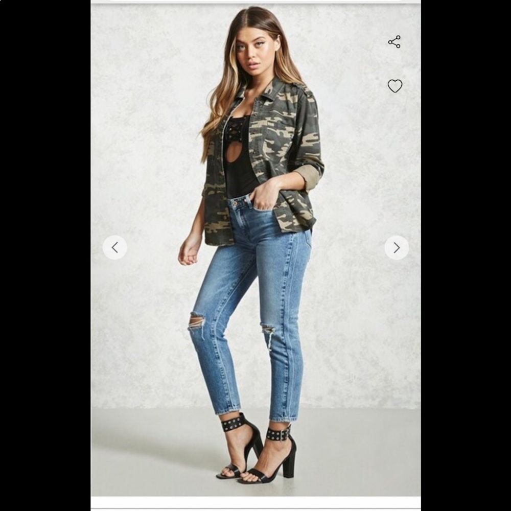 Forever  21 Camo Print Jacket
